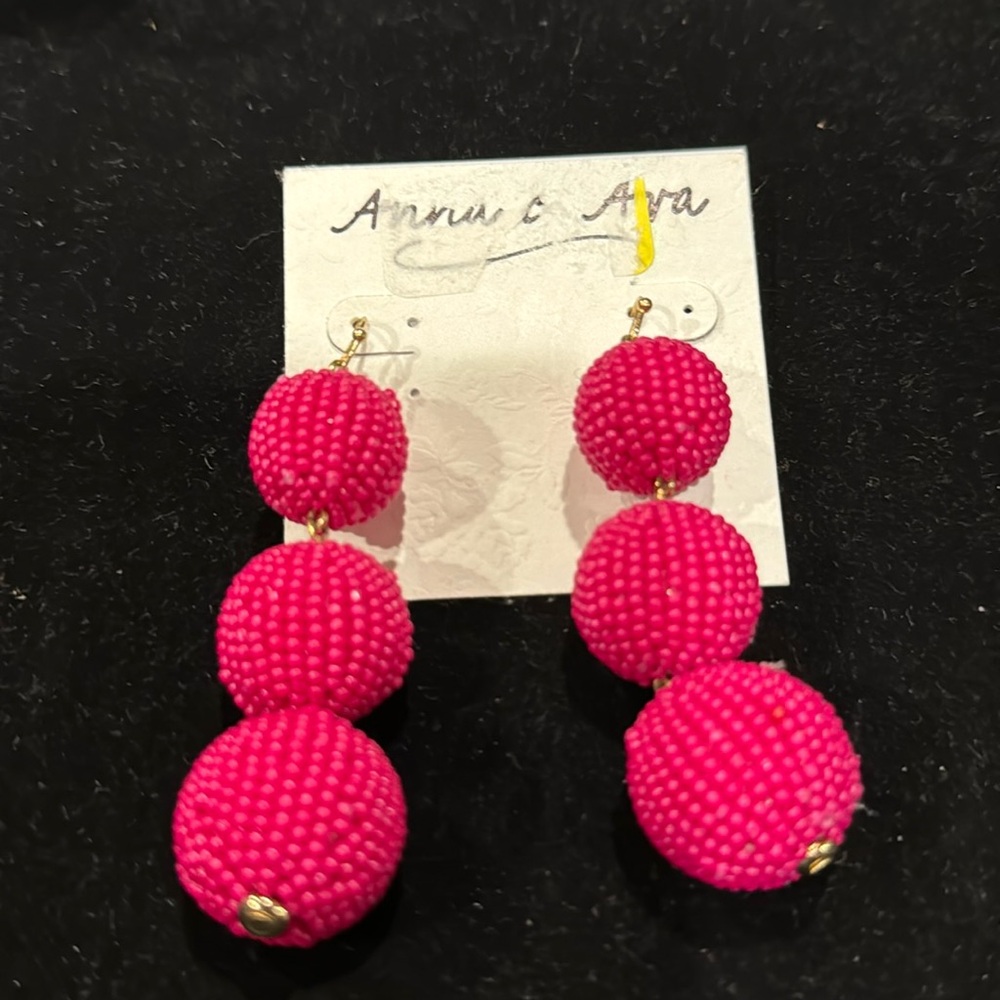 ANNA & AVA PINK EARRINGS